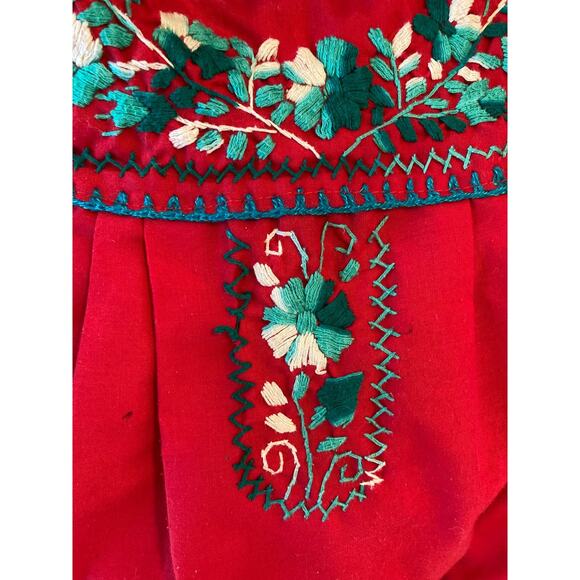 Embroidered Mexican Dress Toddler Size 2/3 ~ Boho Floral Tunic Top ~ Adorable! - Picture 3 of 5